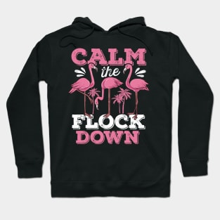 Calm the Flock Down Flamingo Hoodie